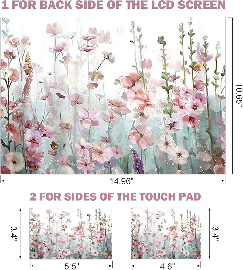 DINKY Laptop Skin Sticker Decal, 12" 13" 13.3" 14" 15" 15.4" 15.6 inch Laptop Universal Reusable Vinyl Skin Stickers Cover Art Decal Notebook PC Personalized Protector-Wildwill Flora - Image 2